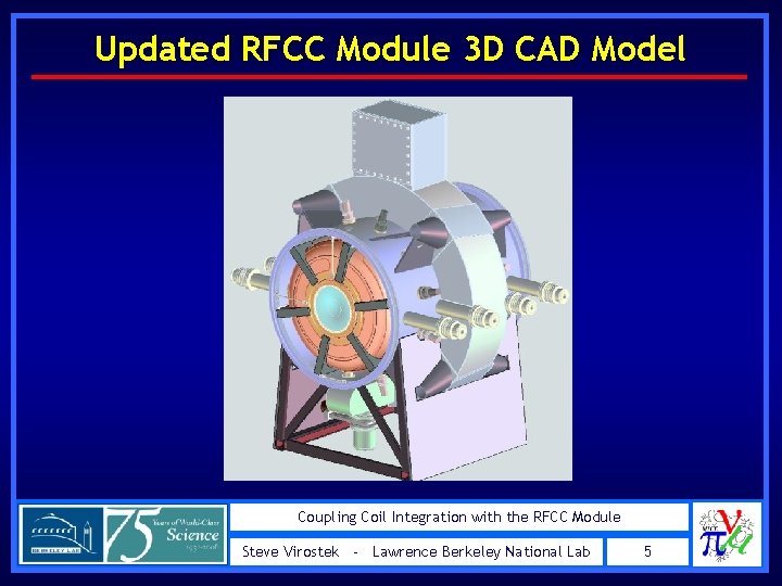 Updated RFCC Module 3 D CAD Model Coupling Coil Integration with the RFCC Module