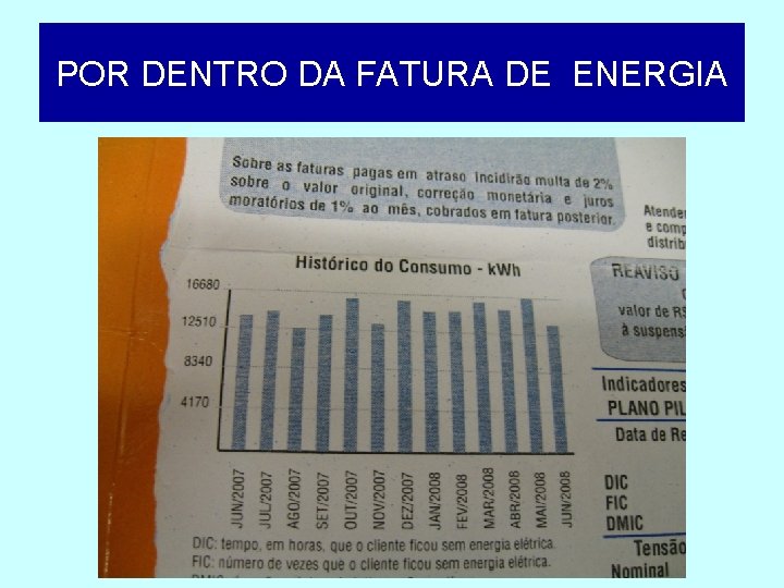 POR DENTRO DA FATURA DE ENERGIA 