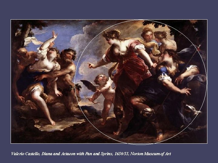 Valerio Castello, Diana and Actaeon with Pan and Syrinx, 1650/55, Norton Museum of Art