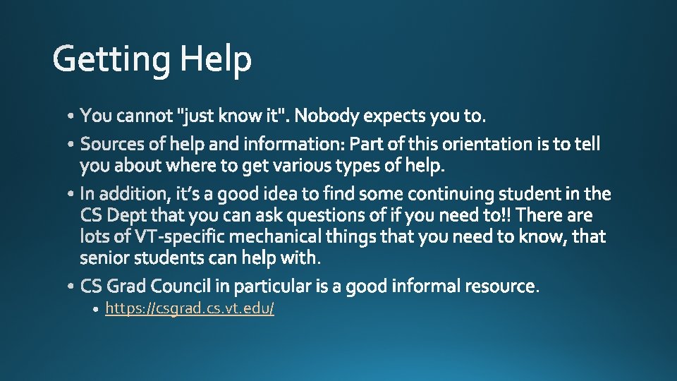 https: //csgrad. cs. vt. edu/ 