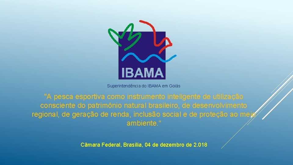 Superintendncia do IBAMA em Gois A pesca esportiva
