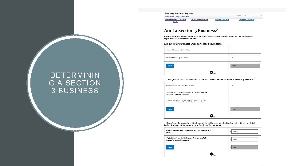 DETERMININ G A SECTION 3 BUSINESS 