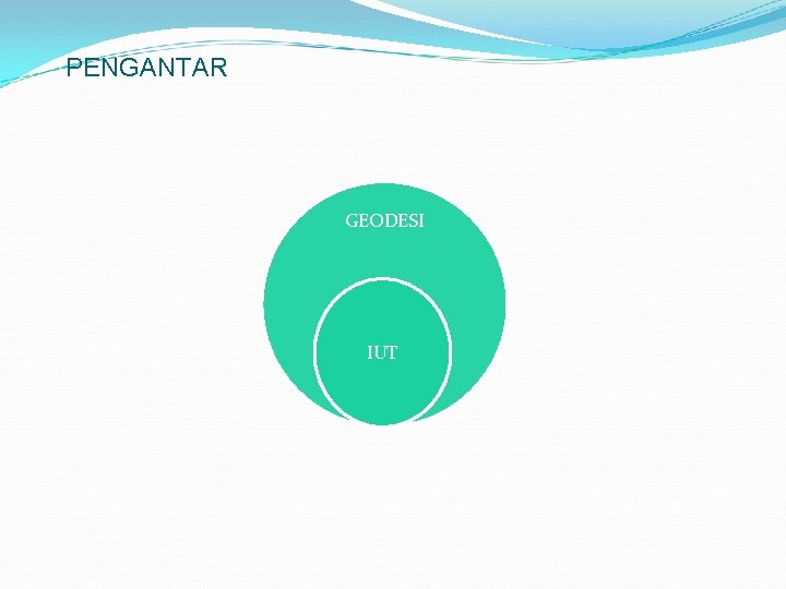 PENGANTAR GEODESI IUT 
