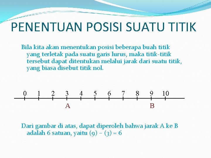 PENENTUAN POSISI SUATU TITIK Bila kita akan menentukan posisi beberapa buah titik yang terletak