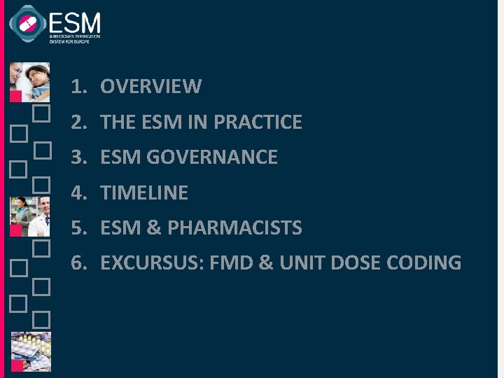 1. OVERVIEW 2. THE ESM IN PRACTICE 3. ESM GOVERNANCE 4. TIMELINE 5. ESM 1. OVERVIEW 2. THE ESM IN PRACTICE 3. ESM GOVERNANCE 4. TIMELINE 5. ESM