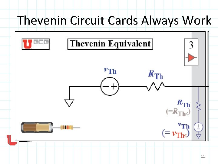 Thevenin Circuit Cards Always Work 11 