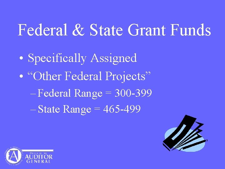 USFR Chart of AccountsPart II Funds Transfers Expenditure