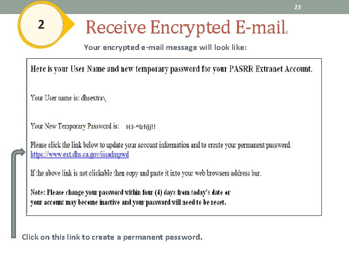 23 2 Receive Encrypted E-mail 2 Your encrypted e-mail message will look like: example