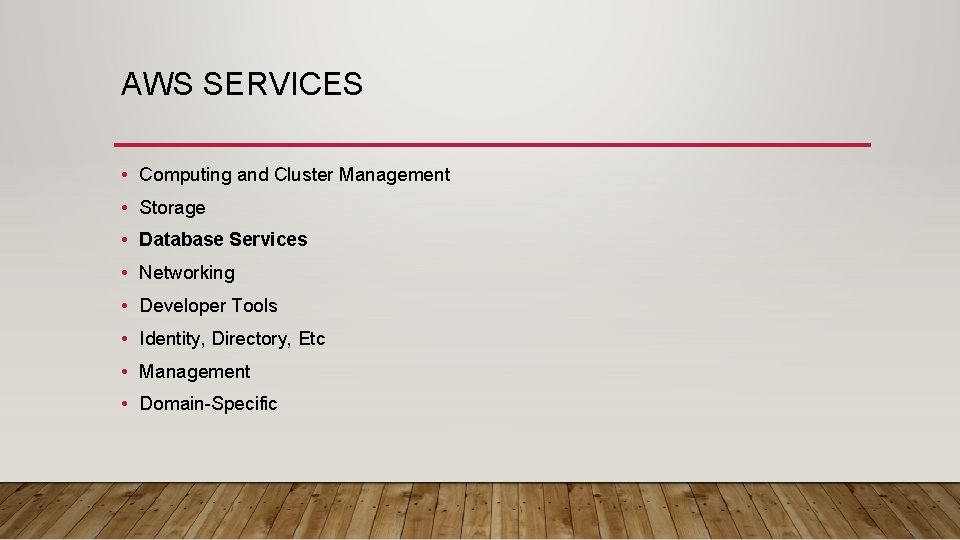14 848 CLOUD INFRASTRUCTURE AWS OVERVIEW LECTURE 21