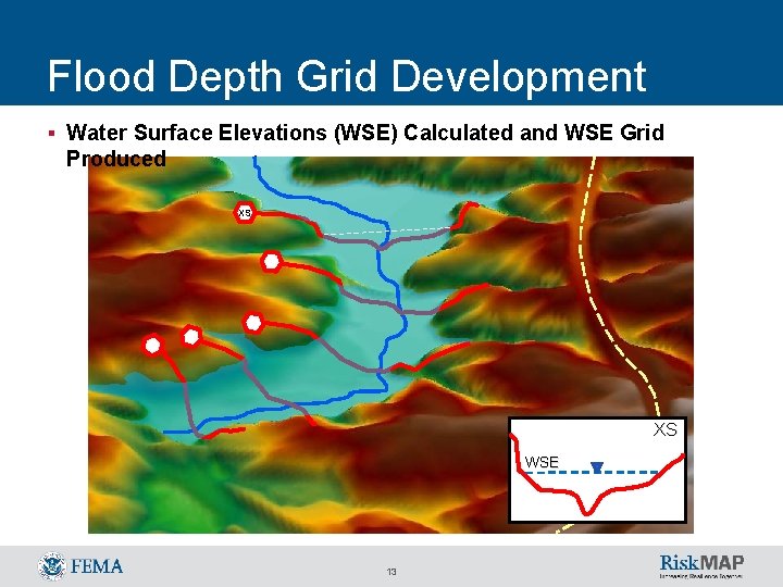 Flood Depth Grid Development § Water Surface Elevations (WSE) Calculated and WSE Grid Produced