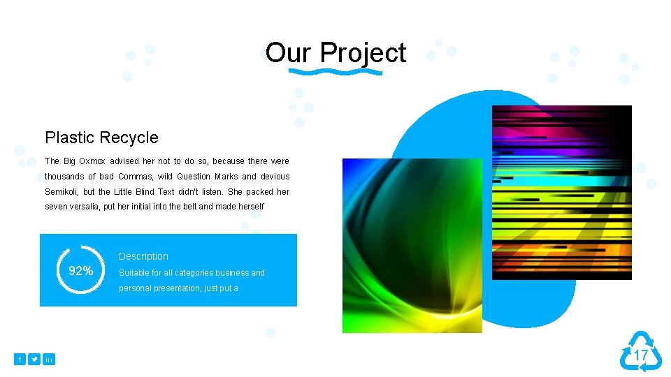 Our Project Plastic Recycle The Big Oxmox advised her not to do so, because