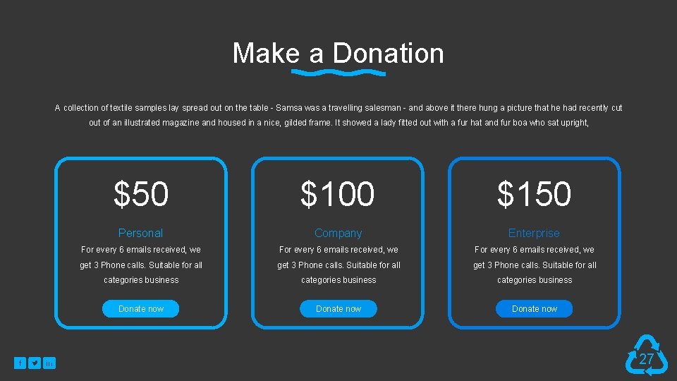 Make a Donation A collection of textile samples lay spread out on the table