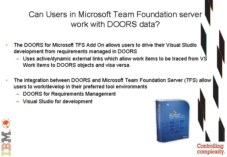 Can Users in Microsoft Team Foundation server work with DOORS data? • The DOORS