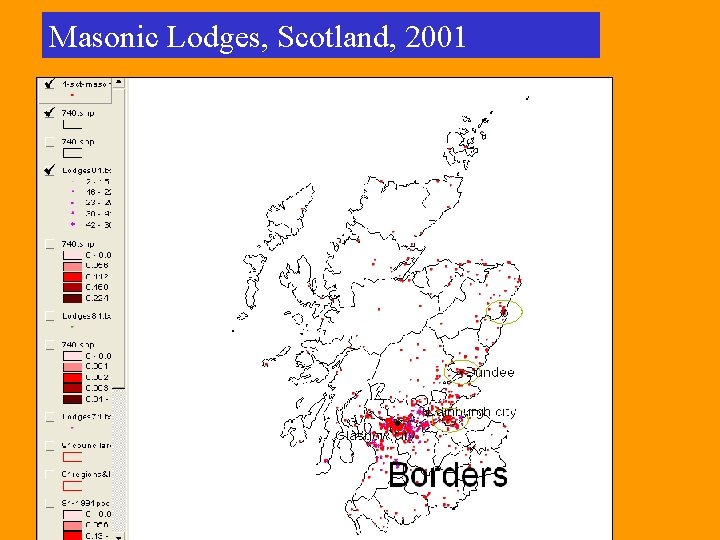 Masonic Lodges, Scotland, 2001 