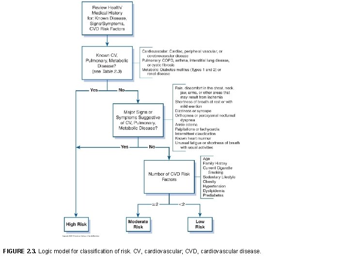 FIGURE 2. 3. Logic model for classification of risk. CV, cardiovascular; CVD, cardiovascular disease.