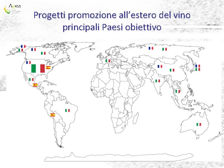 Progetti promozione all’estero del vino principali Paesi obiettivo 