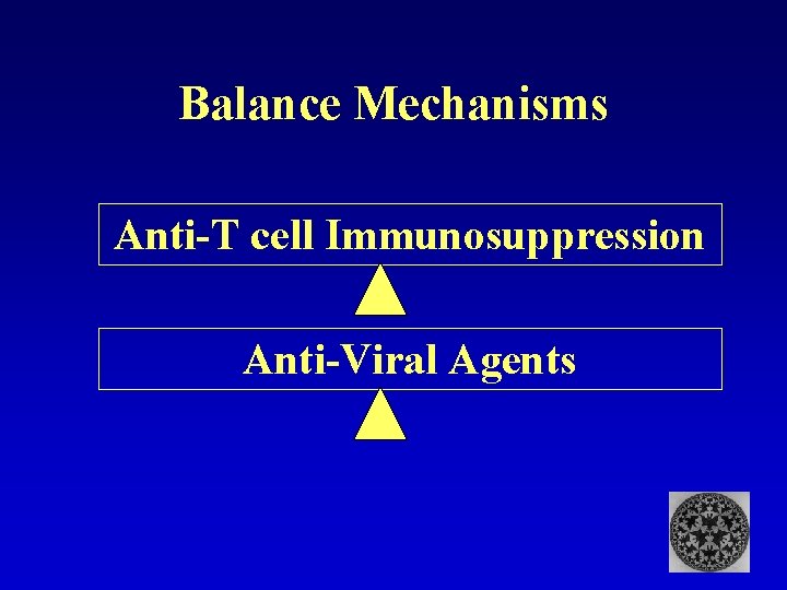 Balance Mechanisms Anti-T cell Immunosuppression Anti-Viral Agents 