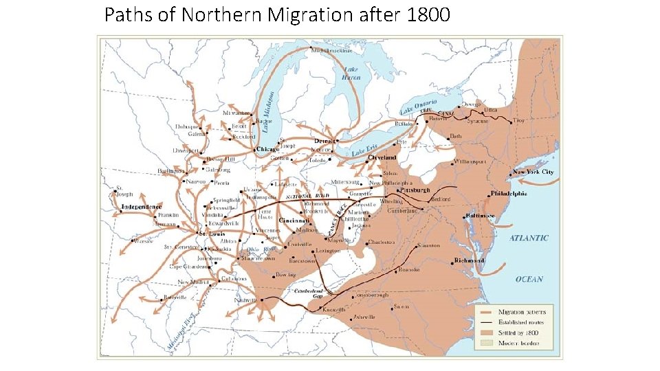 Paths of Northern Migration after 1800 