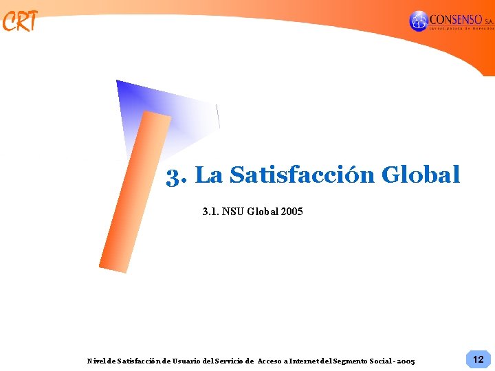 3. La Satisfacción Global 3. 1. NSU Global 2005 Nivel de Satisfacción de Usuario