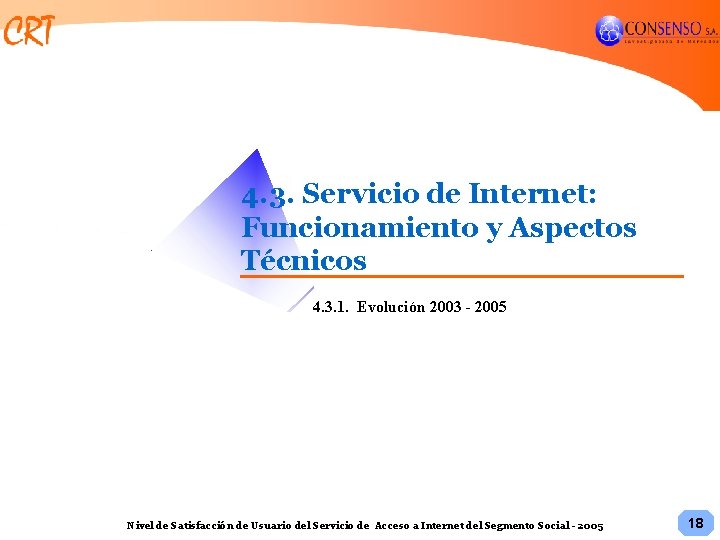 4. 3. Servicio de Internet: Funcionamiento y Aspectos Técnicos 4. 3. 1. Evolución 2003