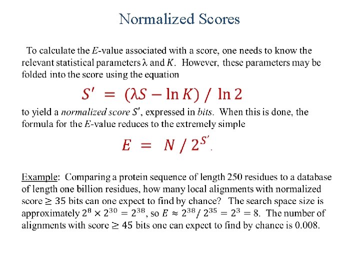 Normalized Scores • 