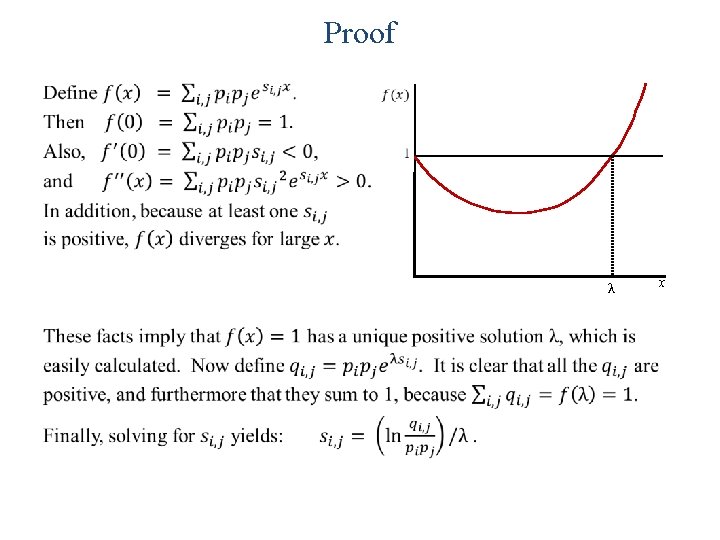 Proof • λ x 