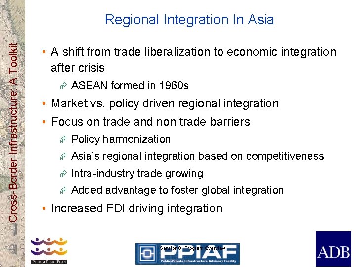 CrossBorder Infrastructure A Toolkit Regional Integration In Asia