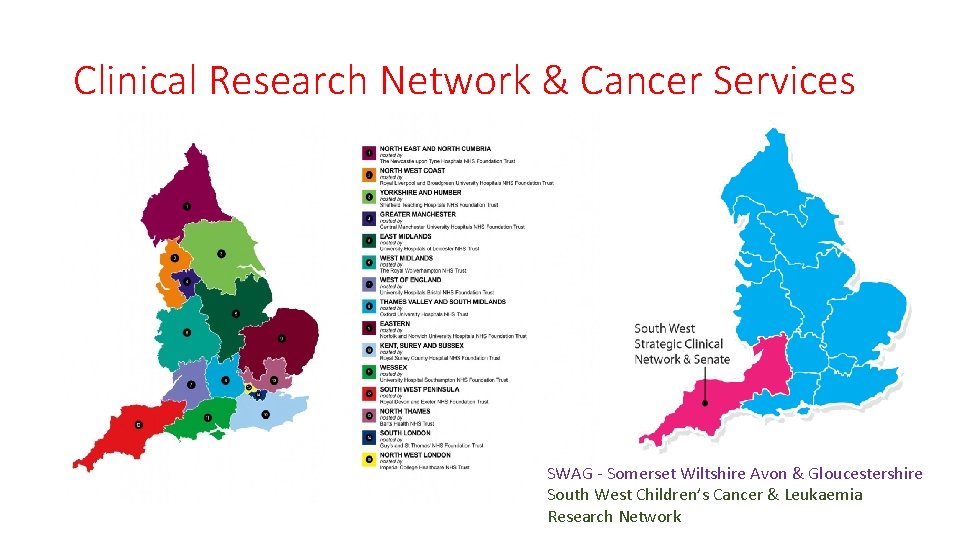 Clinical Research Network & Cancer Services West of. England SWAG - Somerset Wiltshire Avon