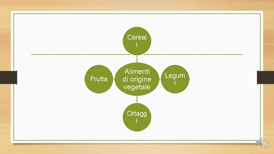 Cereal i Frutta Alimenti di origine vegetale Ortagg i Legum i 