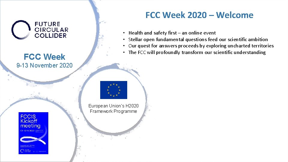 FCC Week 2020 – Welcome FCC Week • • Health and safety first –