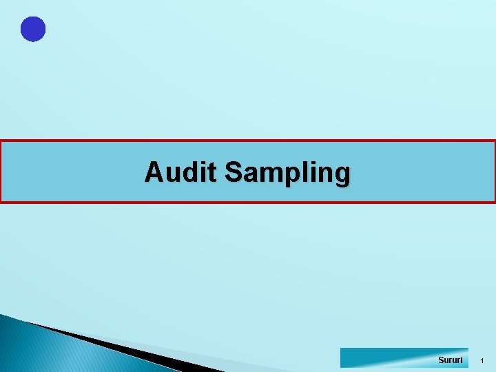 Audit Sampling Sururi 1 