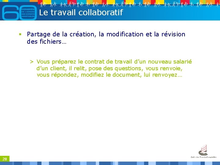 Le travail collaboratif § Partage de la création, la modification et la révision des