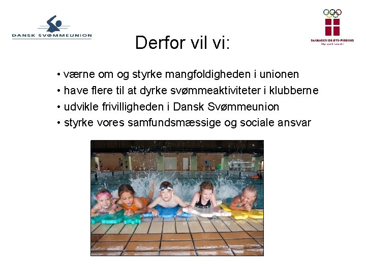 Derfor vil vi: • værne om og styrke mangfoldigheden i unionen • have flere