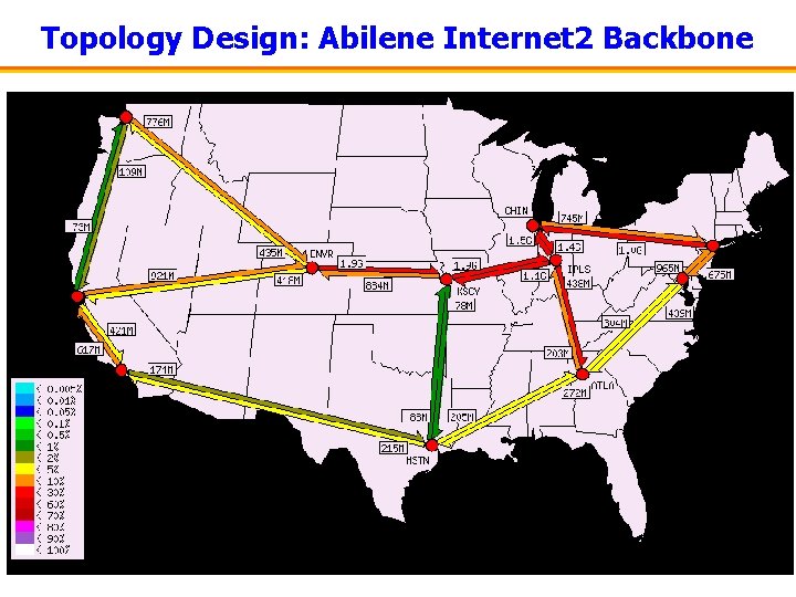 Topology Design: Abilene Internet 2 Backbone 