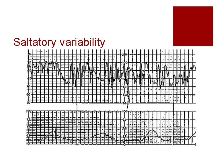 Saltatory variability Saltatory variability