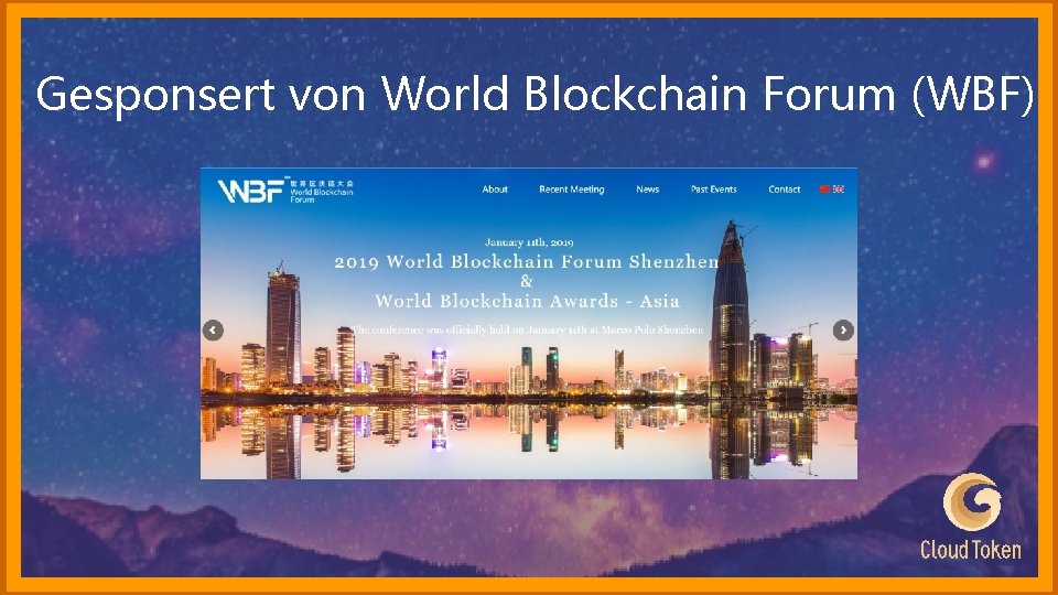 Gesponsert von World Blockchain Forum (WBF) 