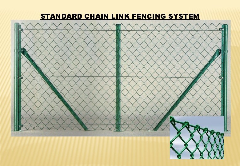 STANDARD CHAIN LINK FENCING SYSTEM 