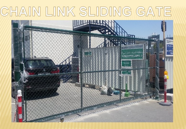 CHAIN LINK SLIDING GATE 