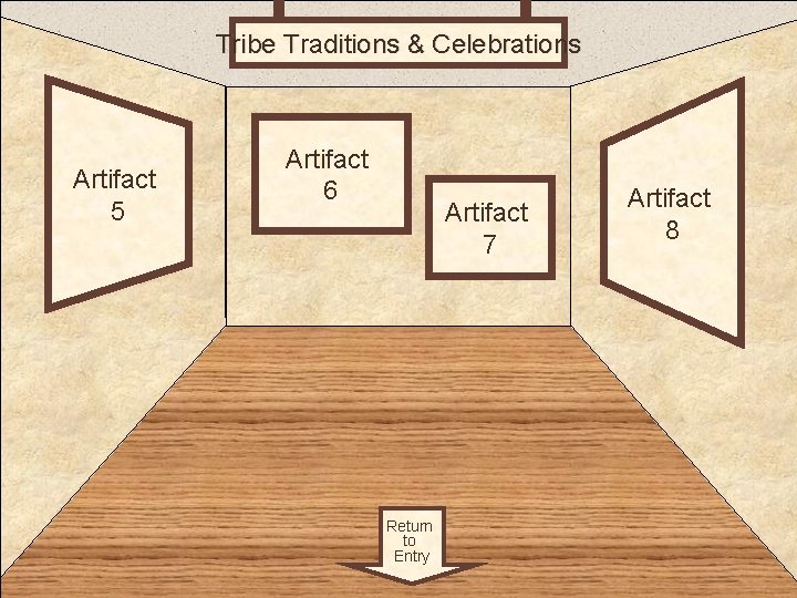 Tribe Traditions & Celebrations Room 2 Artifact 5 Artifact 6 Artifact 7 Return to