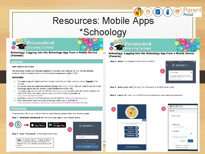 Resources: Mobile Apps *Schoology 20 