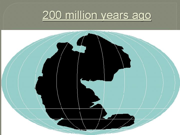 200 million years ago 