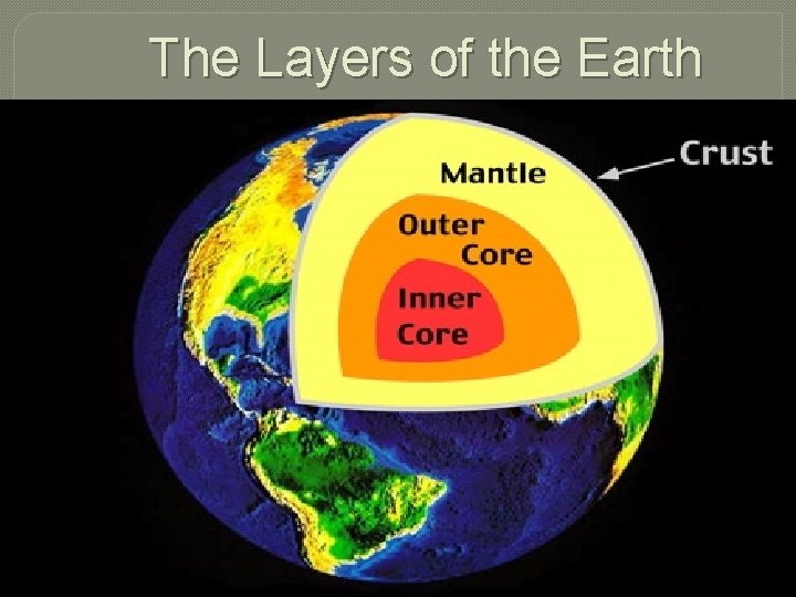 The Layers of the Earth 