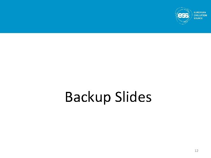 Backup Slides 12 