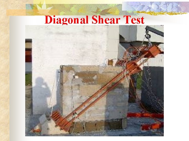 Diagonal Shear Test 