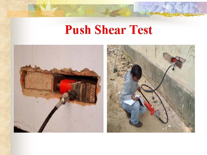 Push Shear Test 