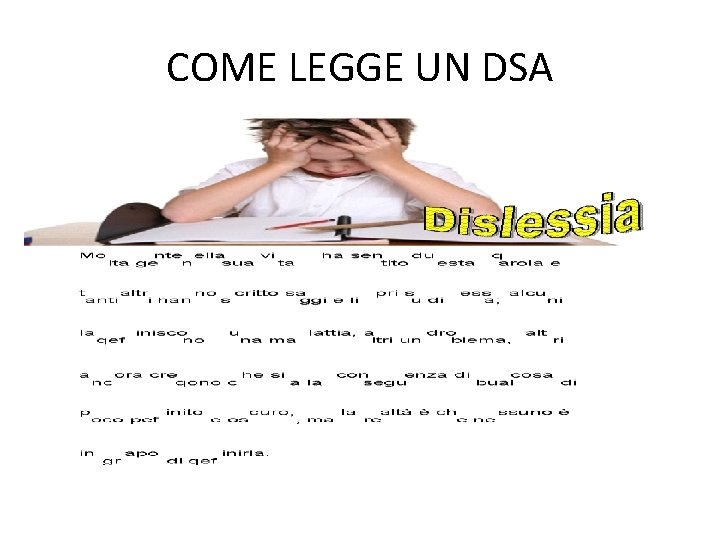 COME LEGGE UN DSA 