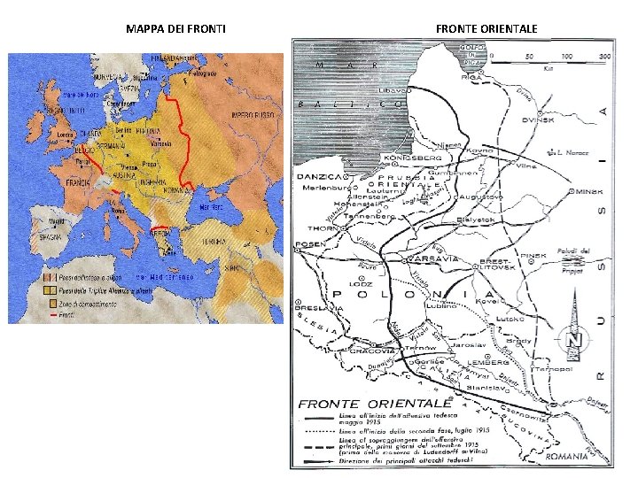 MAPPA DEI FRONTE ORIENTALE 