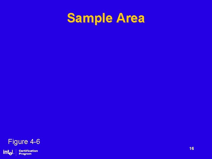 Sample Area Figure 4 -6 16 