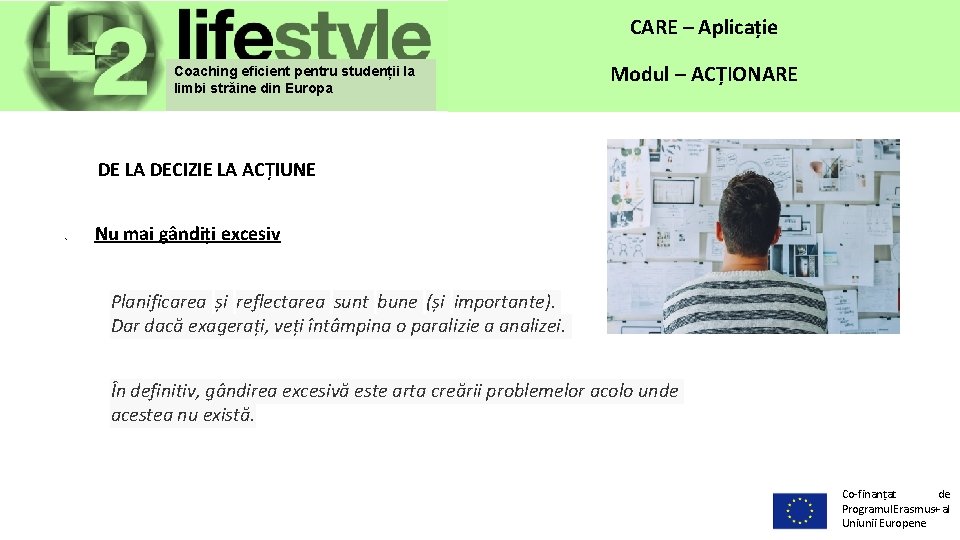 CARE – Aplicație Coaching eficient pentru studenții la limbi străine din Europa Modul –