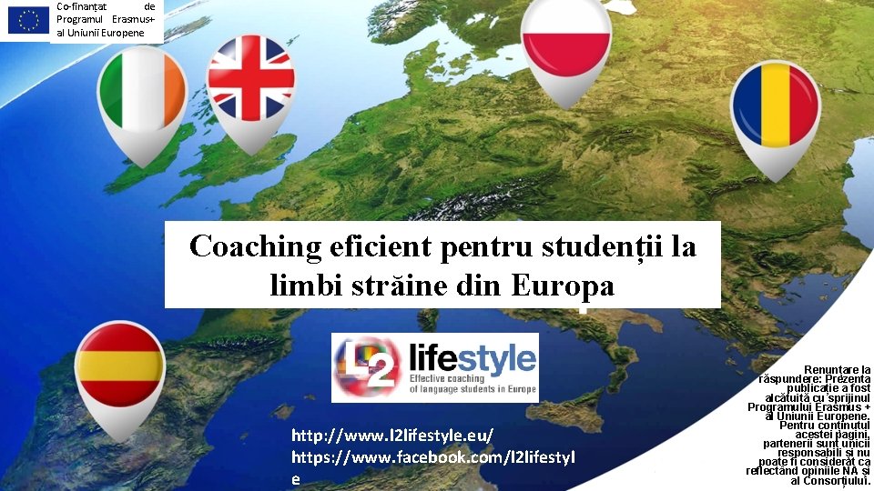 Co-finanțat de Programul Erasmus+ al Uniunii Europene Coaching eficient pentru studenții la limbi străine